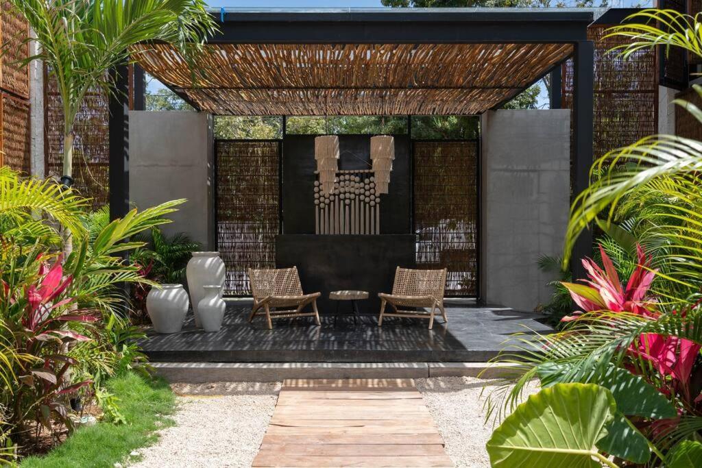 Lujoso Departamento Boho-Chic Con Alberca Privada Lägenhet Tulum Exteriör bild