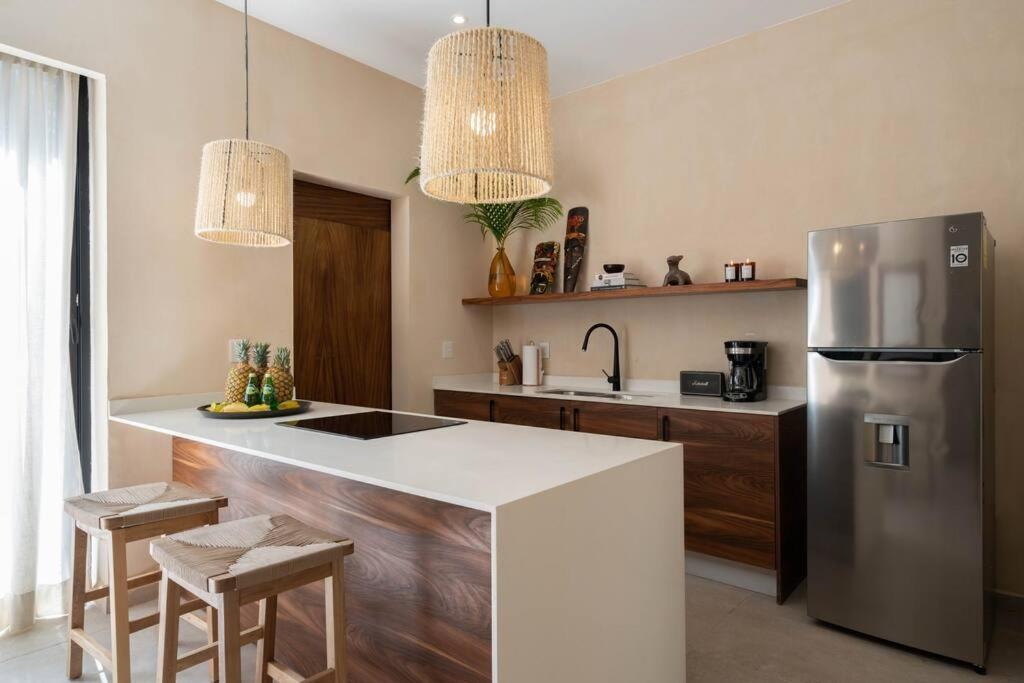 Lujoso Departamento Boho-Chic Con Alberca Privada Lägenhet Tulum Exteriör bild