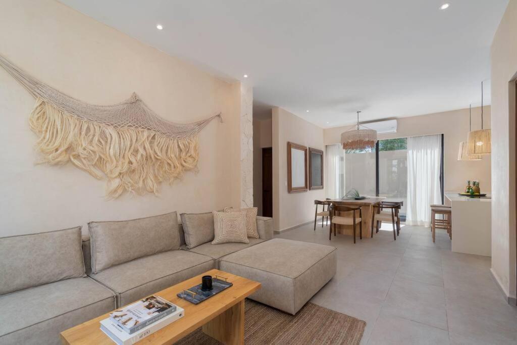 Lujoso Departamento Boho-Chic Con Alberca Privada Lägenhet Tulum Exteriör bild